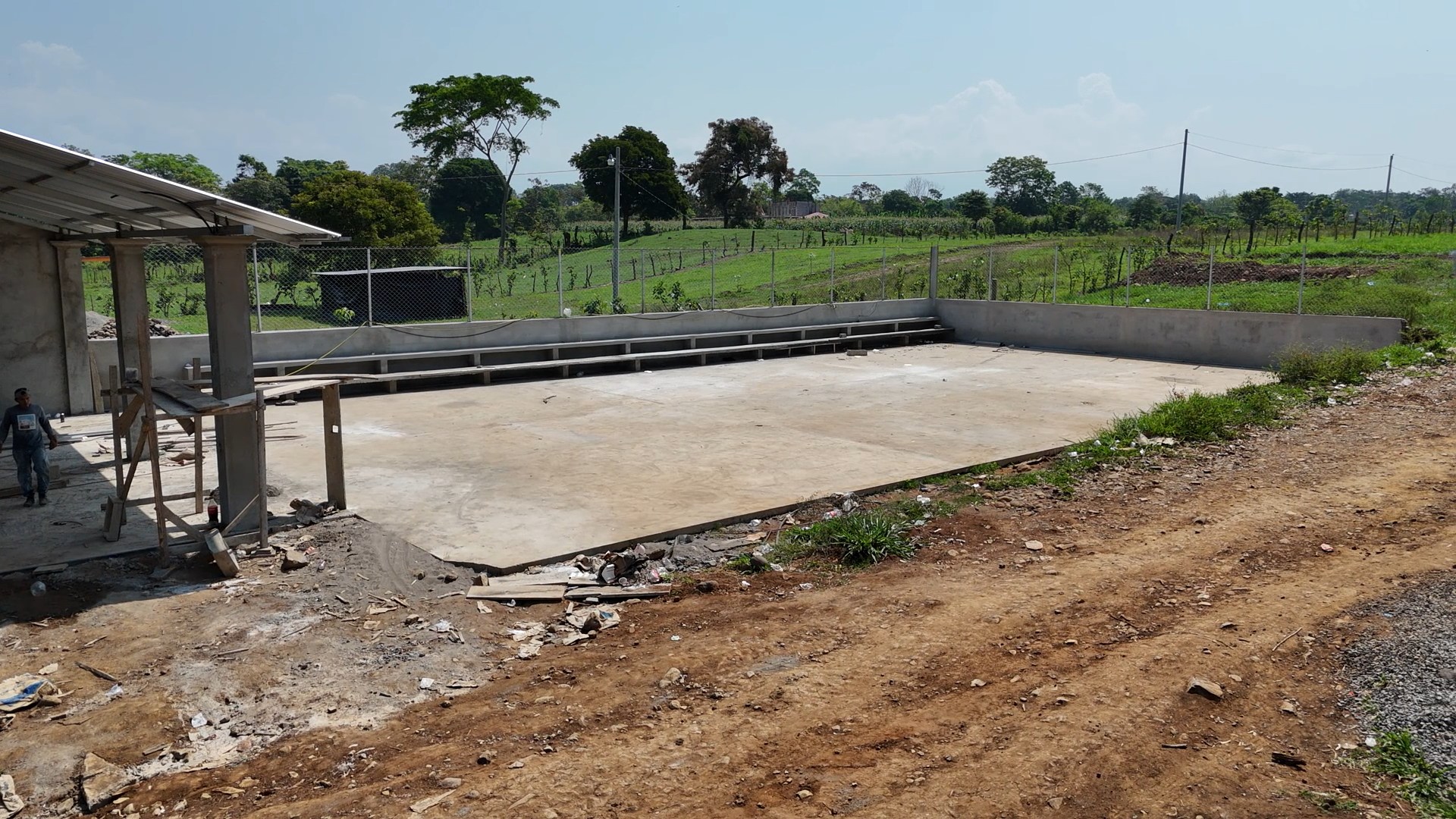 Vista aérea de un desarrollo de lotificaciones