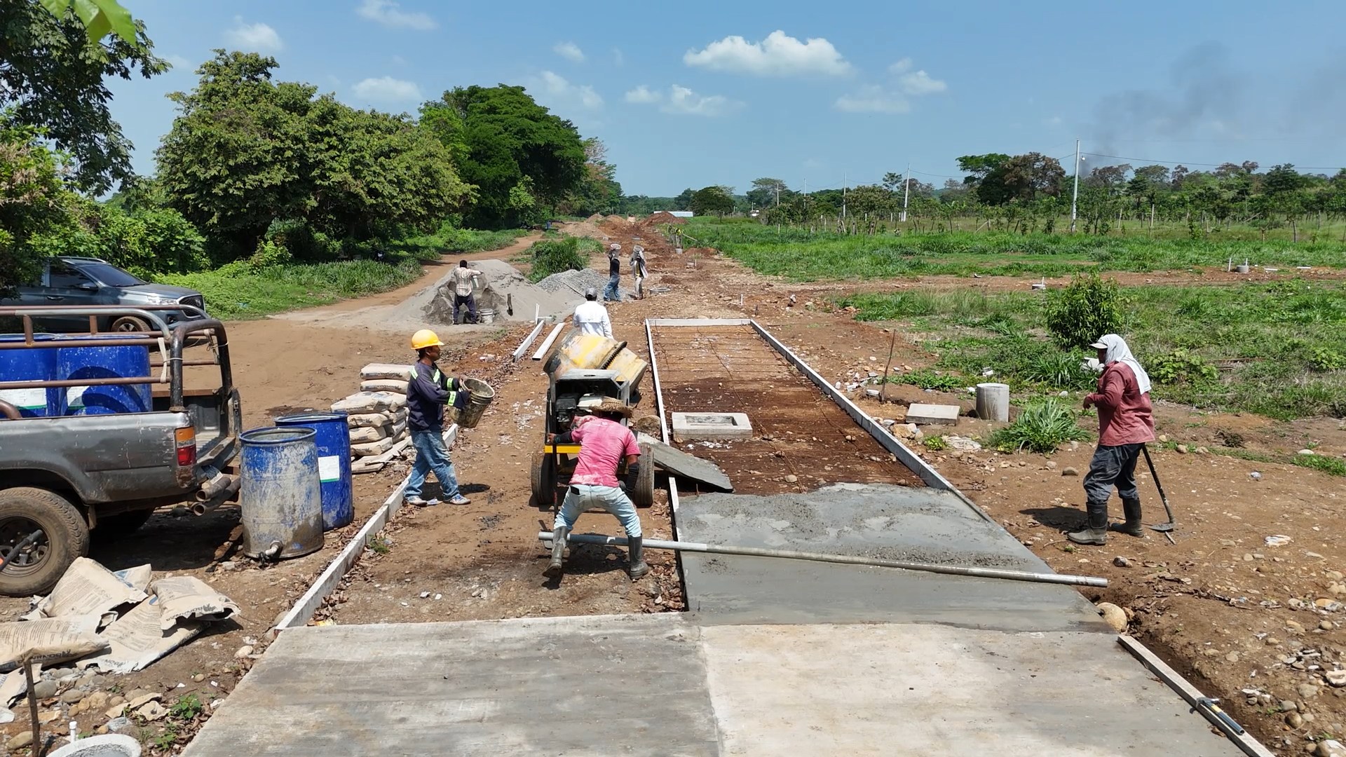 Interior de una casa en fase de construcción avanzada
